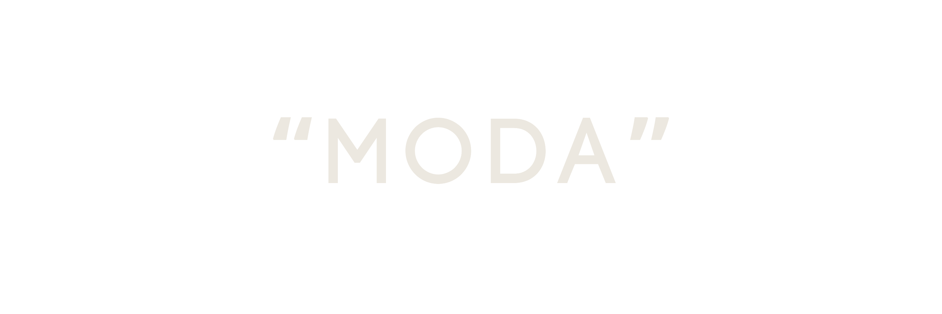 Quoted MODA wordmark